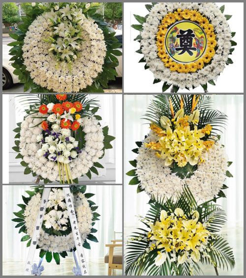 上海金山区朱泾镇万联村花圈速递